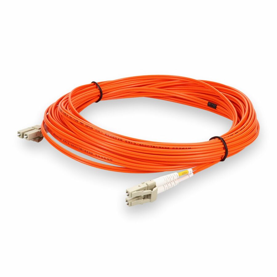 AddOn 2m LC to LC Orange OM2 Duplex OFNR (Riser-Rated) Fiber Patch Cable