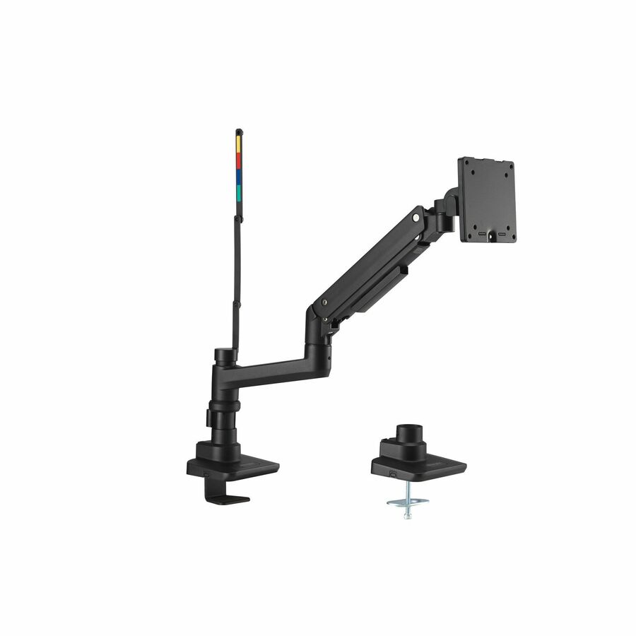 Kensington SmartFit Mounting Arm for Monitor, Clamp Mount, Grommet - Black Powder Coat - Landscape/Portrait - Height Adjustable - 1 Display(s) Supported - 35" to 49" Screen Support - 44.09 lb Load Capacity - 75 x 75, 100 x 100, 200 x 200, 300 x 300 - VESA Mount Compatible - Steel, Plastic, Aluminum - 1
