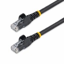 StarTech 8ft CAT6 Ethernet Cable - Black Snagless Gigabit - 100W PoE UTP 250Mhz Category 6 Patch Cord UL Certified Wiring/TIA