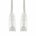 AddOn 1ft White CAT6A Slim PVC Ethernet Cable Snagless Clear-Claw RJ-45 M/M CAT 6A