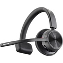 Poly Voyager 4310 USB-A Headset + BT700 Dongle - Microsoft Teams Certification - Siri, Google Assistant - Mono - USB Type A - Wired/Wireless - Bluetooth - 298.6 ft - 20 Hz to 20 kHz - On-ear, Over-the-head - Monaural - Supra-aural - 4.92 ft Cable - MEMS Technology, Electret Condenser, Noise Cancelling Microphone - Black