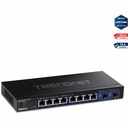 TRENDnet 10-Port Multi-Gig Web Smart Switch, TEG-3102WS, 8 x 2.5GBASE-T Ports, 2 x 10G SFP+ Slots, Ethernet Splitter, Metal Housing, NDAA & TAA Compliant, Lifetime Protection, Black