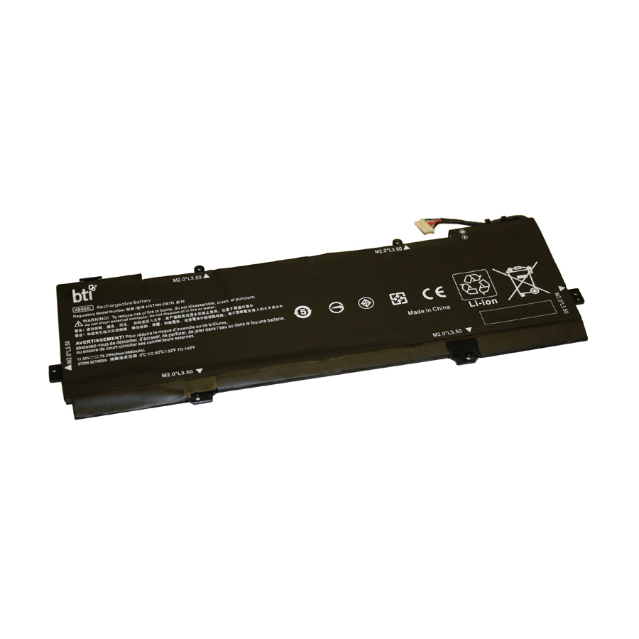 BTI KB06XL-BTI 11.55V 79.2WHR LI-ION BATTERY 902401-2C1, KB06XL, 902499-855, 902499-856, KB0607 SPECTRE X360 15-BL000, X360 15-BL112DX, X360 CONVERTIBLE PC 15-BL010CA, X360 15-BL100, X360 15-BL152NR, X360 CONVERTIBLE PC 15-BL018CA, X360 15-BL101NA, X360 CONVERTIBLE 15T-BL000 PC, X360 CONVERTIBLE PC 15-BL062NR, X360 15-BL108CA, X360 CONVERTIBLE 15T-BL100, X360 CONVERTIBLE PC 15-BL075NR