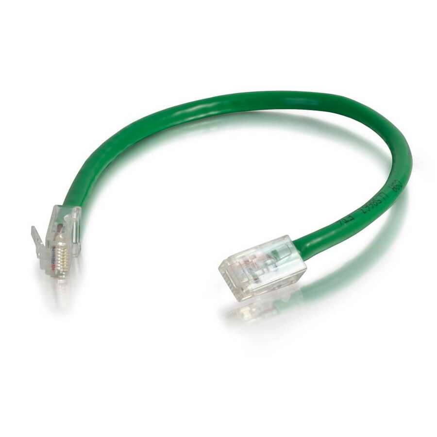 C2G 6in Cat6 Non-Booted Unshielded (UTP) Network Patch Cable - Green