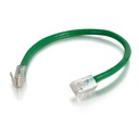 C2G 6in Cat6 Non-Booted Unshielded (UTP) Network Patch Cable - Green