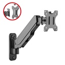 Aluminum Wall Mount Gas Spring Monitor Arm - 17" to 32"
