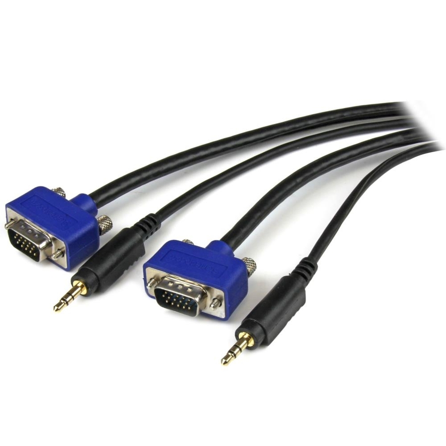 StarTech 6 ft Coax High Resolution Monitor VGA Cable w/ Audio - HD15 M/M