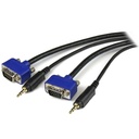 StarTech 6 ft Coax High Resolution Monitor VGA Cable w/ Audio - HD15 M/M