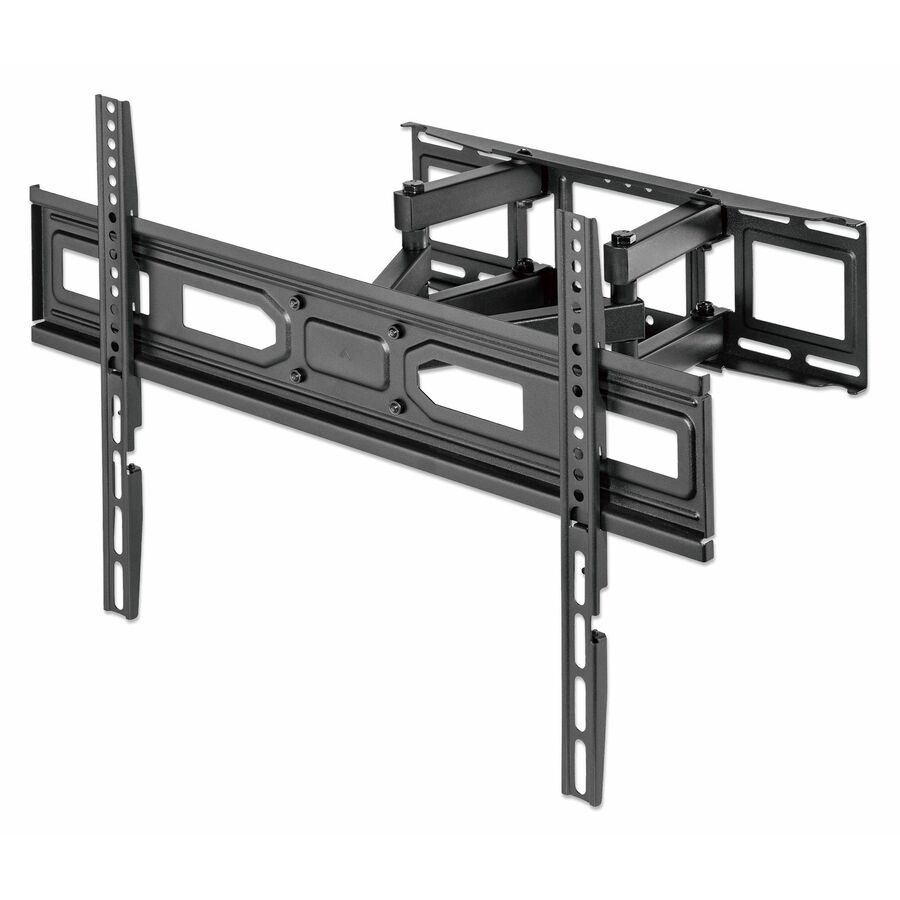 Manhattan TV & Monitor Mount, Wall, Full Motion, 1 screen, Screen Sizes: 37-65" , Black, VESA 100x100 to 600x400mm, Max 40kg, LFD, Tilt & Swivel with 3 Pivots, Lifetime Warranty