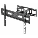 Manhattan TV & Monitor Mount, Wall, Full Motion, 1 screen, Screen Sizes: 37-65" , Black, VESA 100x100 to 600x400mm, Max 40kg, LFD, Tilt & Swivel with 3 Pivots, Lifetime Warranty