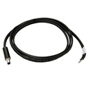 Digi Dc power cord - 2.1mm Locking Barrel Plug To Bare Wires