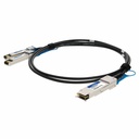 AddOn Solarflare SOLR-QSFP2SFP-3MP Compatible TAA Compliant 20GBase-CU QSFP+ to 2xSFP+ Direct Attach Cable (Passive Twinax, 3m)