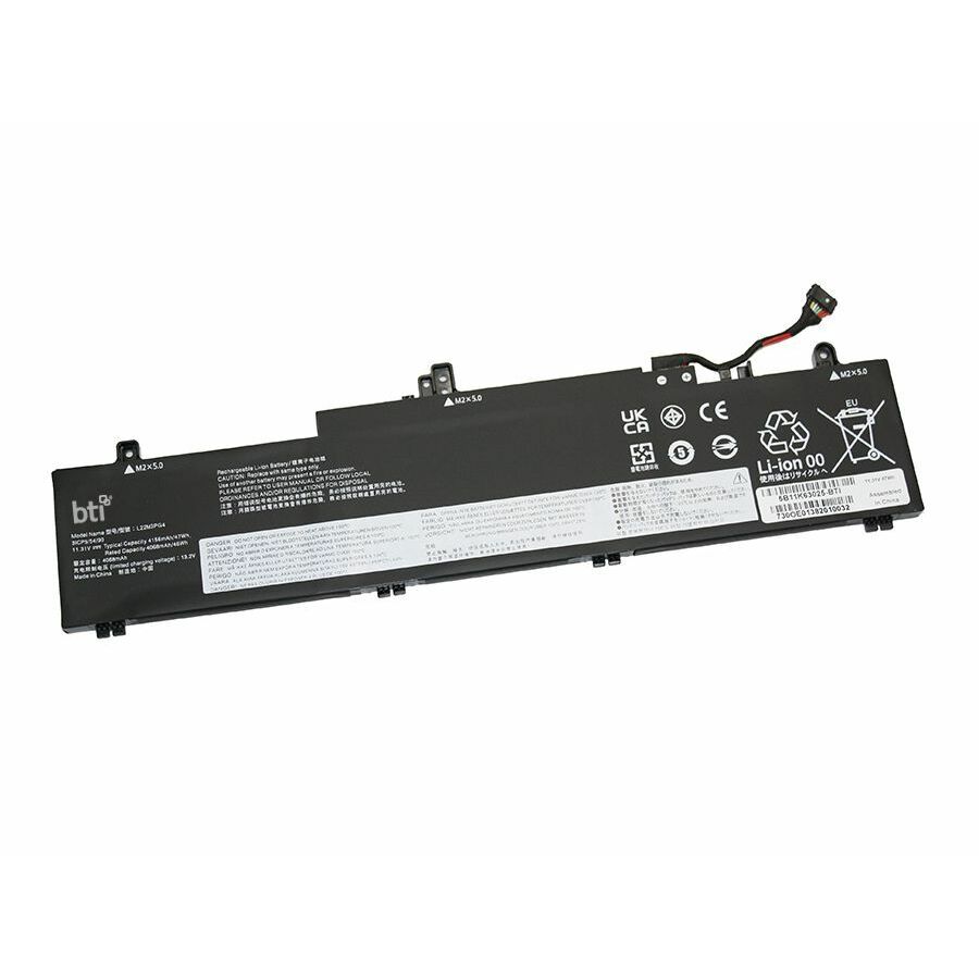 BTI 5B11K63025-BTI 11.31V 47WHR LI-ION BATTERY 5B11K63025, L22M3PG4, 5B11N45961, 5B11N45978, 5B11N46005, 5B11K63020, 5B11K63022, 5B11K63024, 5B11N45988, SB11K63019, L22X3PG4, L22B3PG4, SB11N46023, SB11K63026, SB11K63021, THINKPAD E14 GEN 5, E14 GEN 5 21JK, E14 GEN 5 21JL, E14 GEN 5 21JR