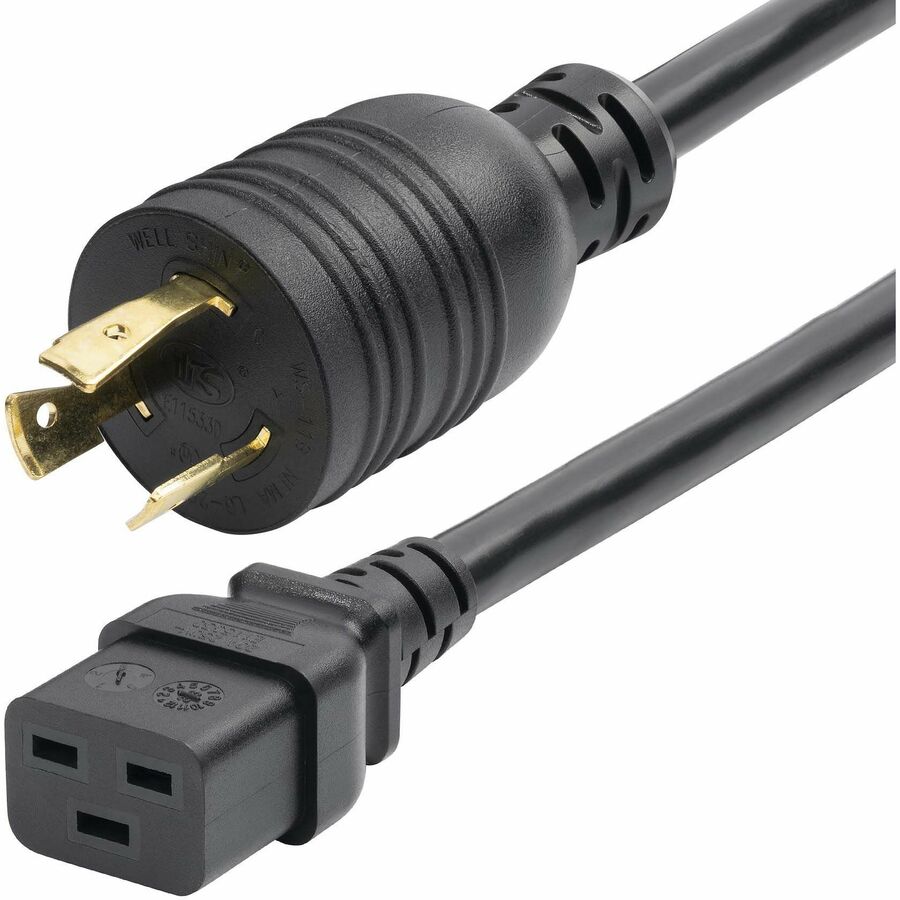 StarTech 6ft (1.8m) Heavy Duty Power Cord, Twist-Lock NEMA L6-20P to IEC 60320 C19, 20A 250V, 12AWG, UL Listed, TAA