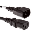 Unirise High End Data Center Rated Power Cord - 18 Gauge - 250 V AC / 10 A - Black - 5 ft Cord Length - IEC 60320 C13 / IEC 60320 C14
