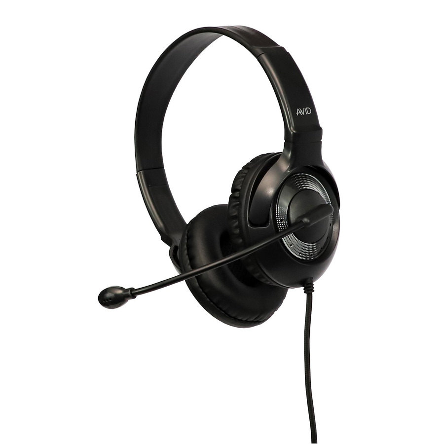 Avid 2AE-55 Wired Headset with Mic Black