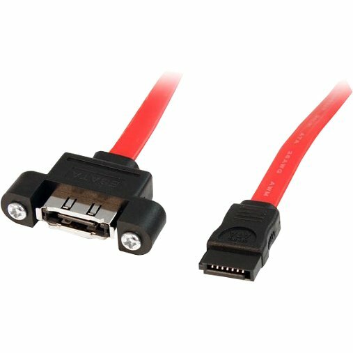 StarTech 1 ft eSATA Panel Mount Cable - F/M