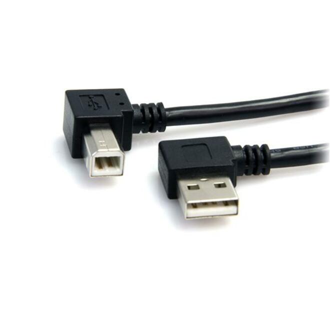 StarTech 3 ft A Right Angle to B Right Angle USB Cable - M/M