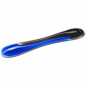 Kensington Slim Duo Gel Keyboard Wrist Rest - 0.71" Height x 19.29" Width x 3.74" Depth - Black, Blue - Gel - Strain Resistant - Keyboard - Retail - 1