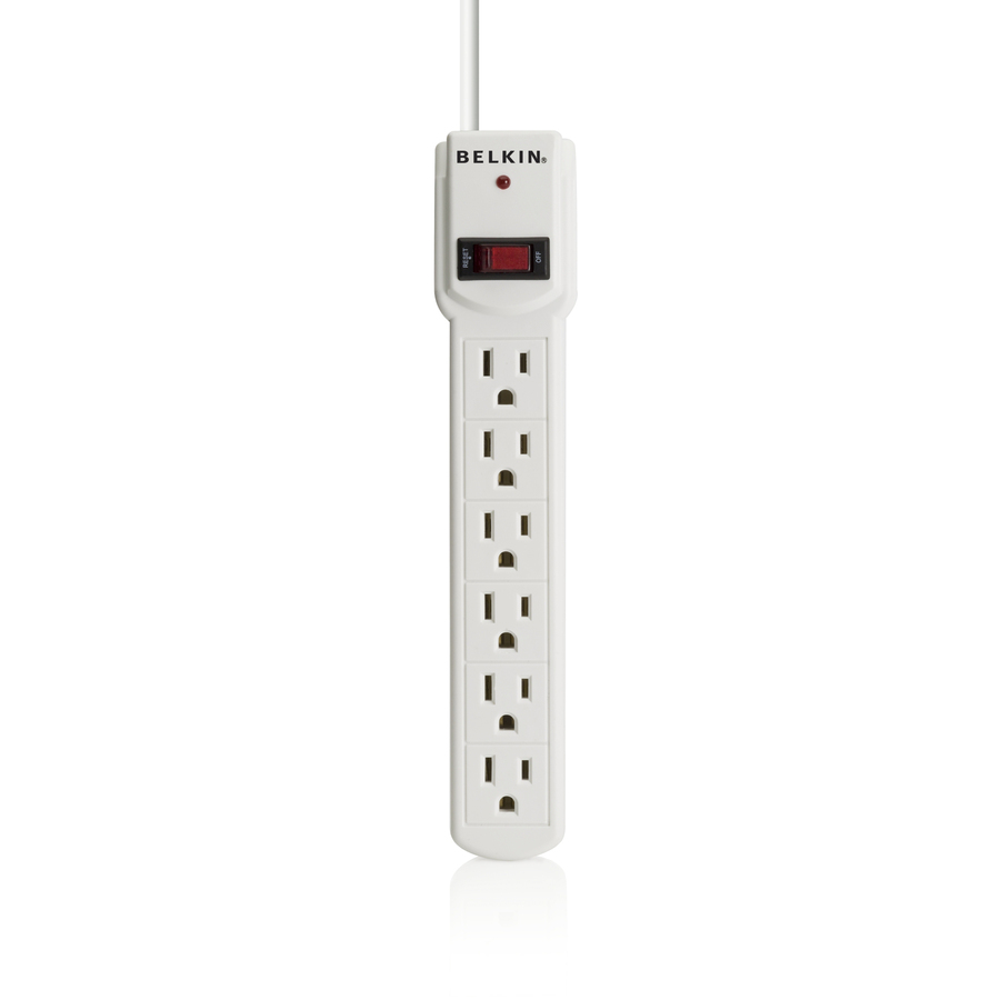 Belkin 6-Outlet Surge Protector with 3-foot Power Cord