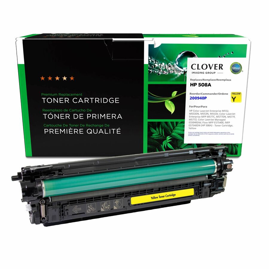 Clover Imaging Remanufactured Yellow Toner Cartridge for HP 508A (CF362A)