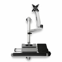StarTech Wall Mount Workstation, Foldable Ergonomic Standing Desk, Height Adjustable VESA Monitor Arm/Padded Keyboard/Mouse Tray, TAA