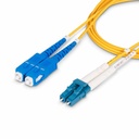 StarTech 7m (22.9ft) LC to SC (UPC) OS2 Single Mode Duplex Fiber Optic Cable, 9/125, 100G, Low Insertion Loss, LSZH Fiber Jumper Cord