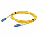 AddOn 3m LC to LC Yellow OS2 Simplex Microboot, Snagless OFNR (Riser-Rated) SMF Fiber Patch Cable