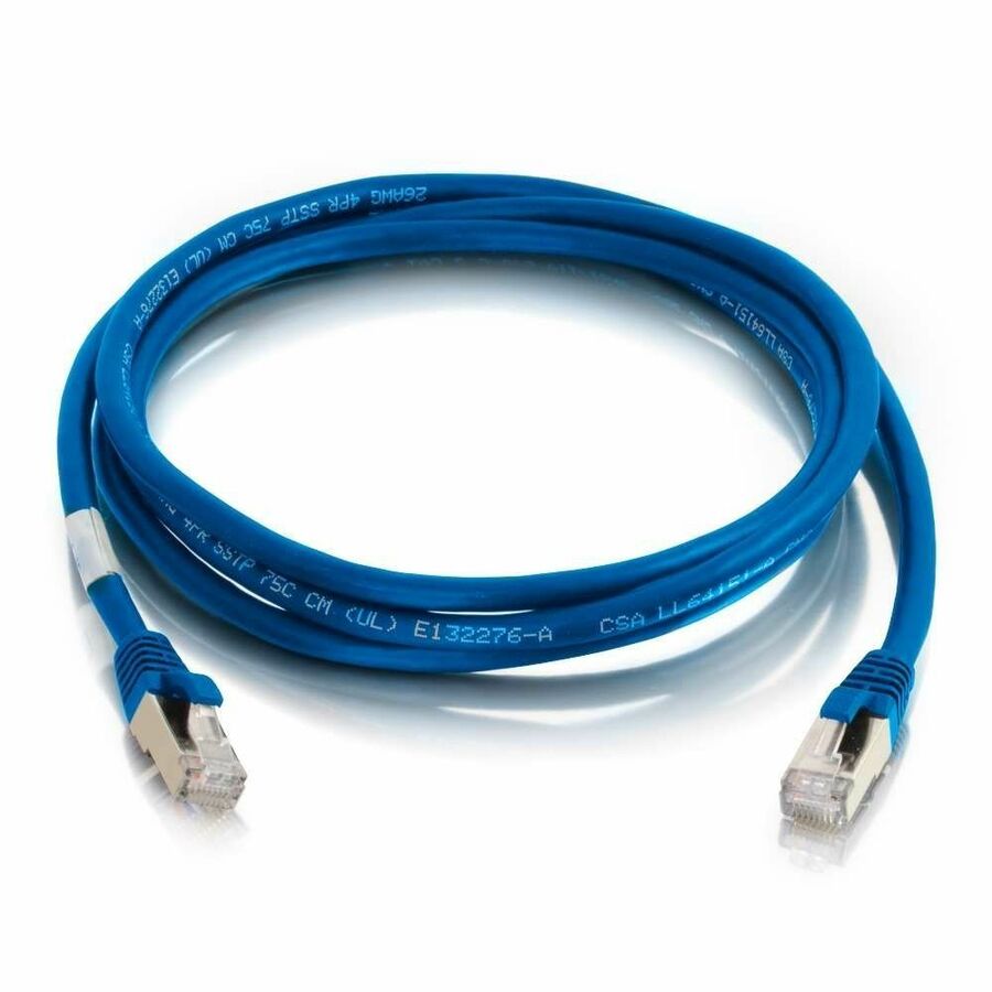 C2G-6ft Cat6a Snagless Shielded (STP) Network Patch Cable - Blue