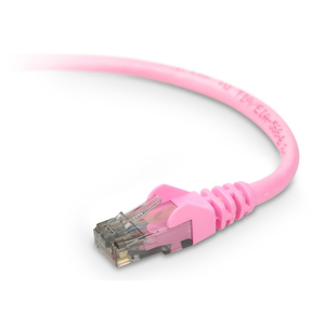 Belkin Cat.6 High Performance UTP Stranded Patch Cable - RJ-45 Male - RJ-45 Male - 4ft - Pink