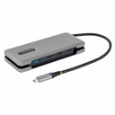 StarTech 4-Port USB-C Hub, USB-A | USB-C Ports, USB 3.2 Gen 2, 10Gbps, Bus Powered, 12.6in (32cm) Cable, Portable USB-C to USB-A Expansion Hub