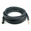 Monoprice 35ft Premier Series XLR Male to 1/4inch TRS Male 16AWG Cable (Gold Plated)