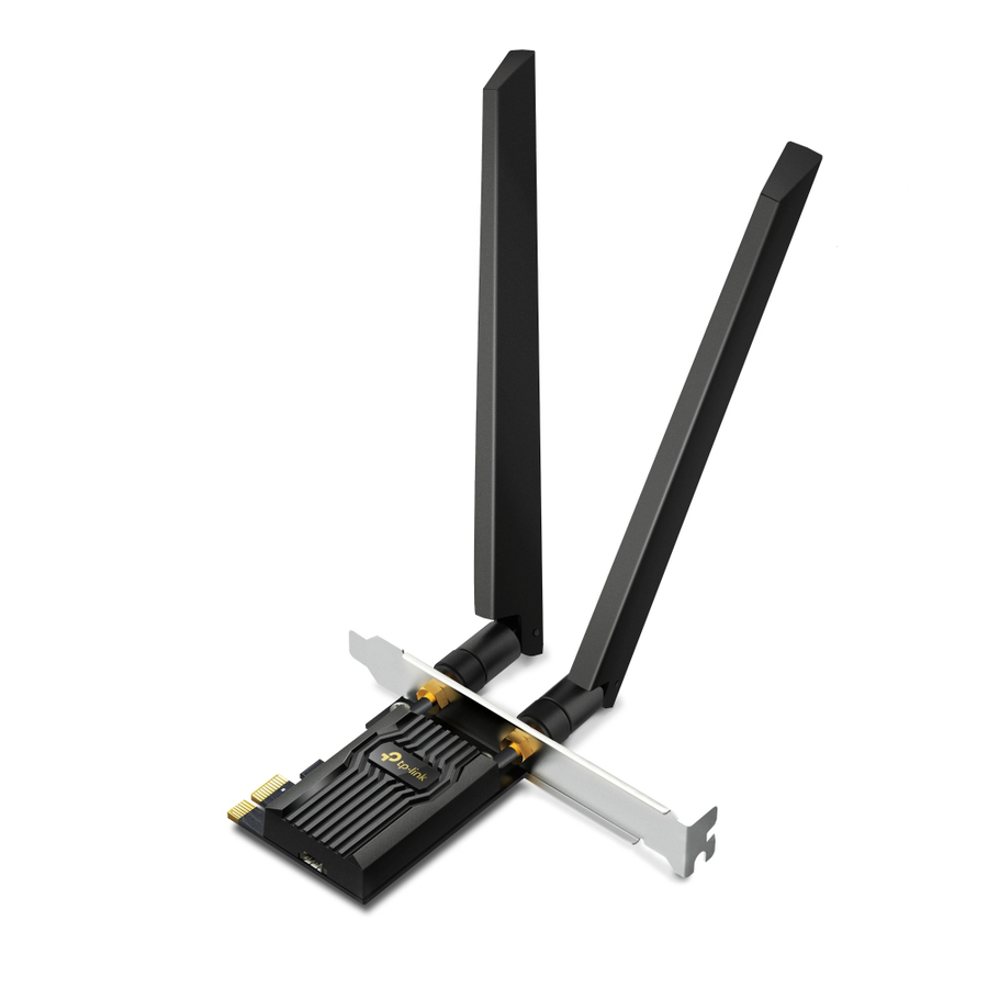 TP-Link Archer TXE72E - WiFi 6E AXE5400 PCIe WiFi Card for Desktop PC - Bluetooth 5.2 - WPA3 - 802.11axe Tri Band Wireless Adapter with MU-MIMO - OFDMA - Ultra-Low Latency - Supports Windows 11, 10 (64bit)