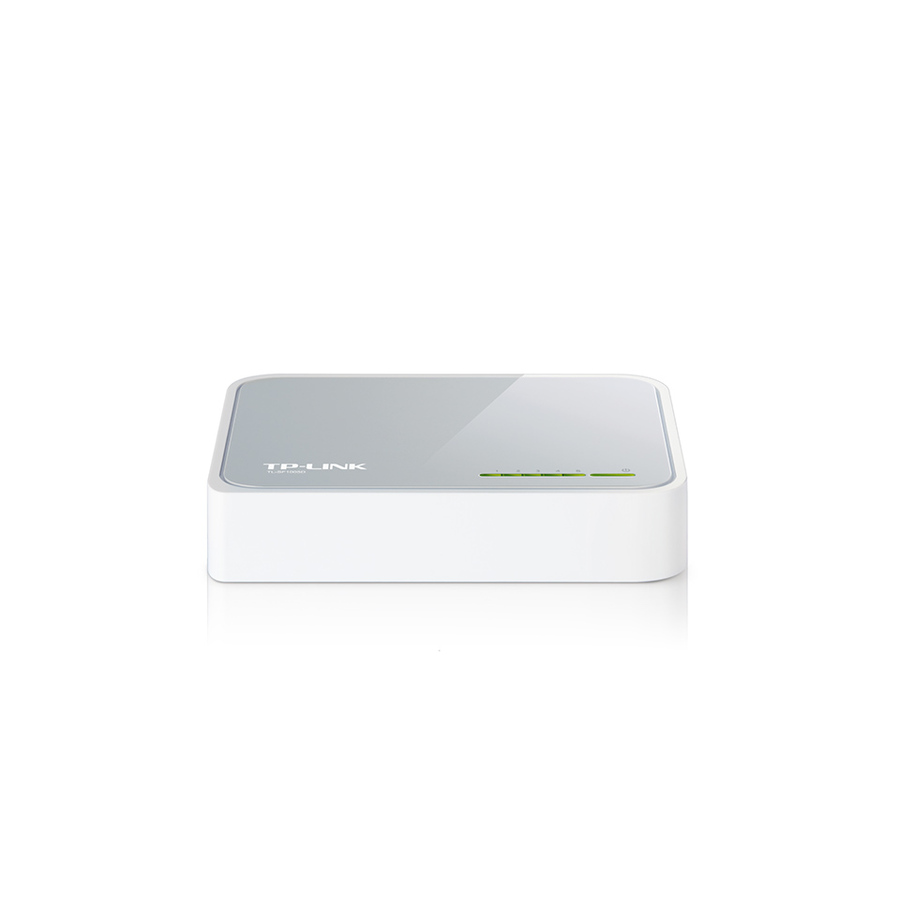 TP-LINK TL-SF1005D - 5-Port 10/100 Mbps Fast Ethernet Switch - Desktop Ethernet Splitter - Ethernet Hub - Plug & Play - Fanless Quiet - Desktop Design - Green Technology - Unmanaged - White