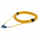 AddOn 30m LC (Male) to LC (Male) Straight Yellow OS2 Duplex OFNR (Riser-Rated) Fiber Patch Cable