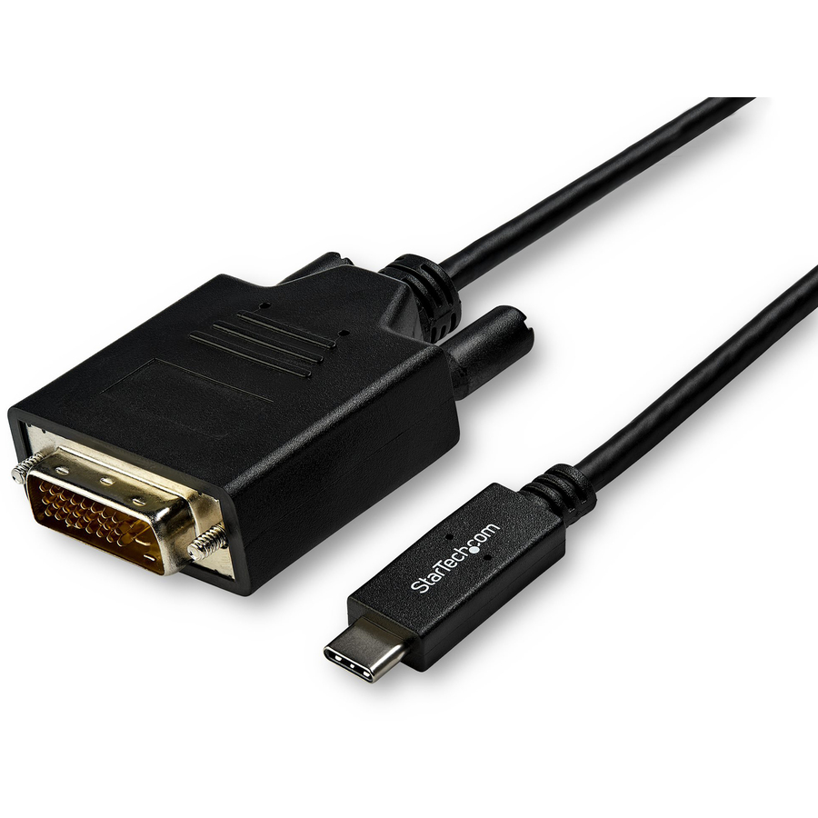 StarTech 10ft (3m) USB C to DVI Cable - 1080p USB Type-C to DVI-Digital Video Display Adapter Monitor Cable - Works w/ Thunderbolt 3