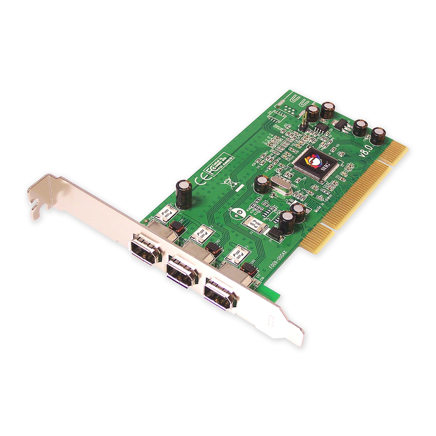 SIIG 3-port PCI 1394 FireWire Adapter