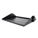 StarTech 2U Vented Server Rack Shelf - Center Mount Fixed 14" Deep Cantilever Rackmount Tray for 19" Data/AV/Network w/Cage Nuts