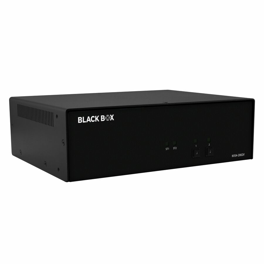 Black Box KVM Switch, NIAP 4.0 Certified - 2-Port, Dual-Monitor, DisplayPort
