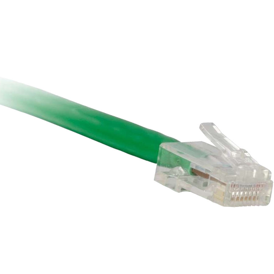 ENET Cat5e Green 15 Foot Non-Booted (No Boot) (UTP) High-Quality Network Patch Cable RJ45 to RJ45 - 15Ft