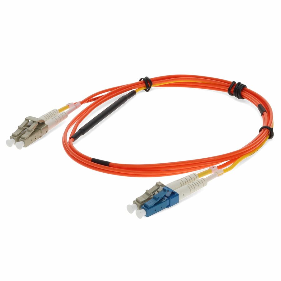 AddOn 1m LC (Male) Orange OM2 to LC (Male) Yellow OS2 Duplex OFNR Mode Conditioning Cable