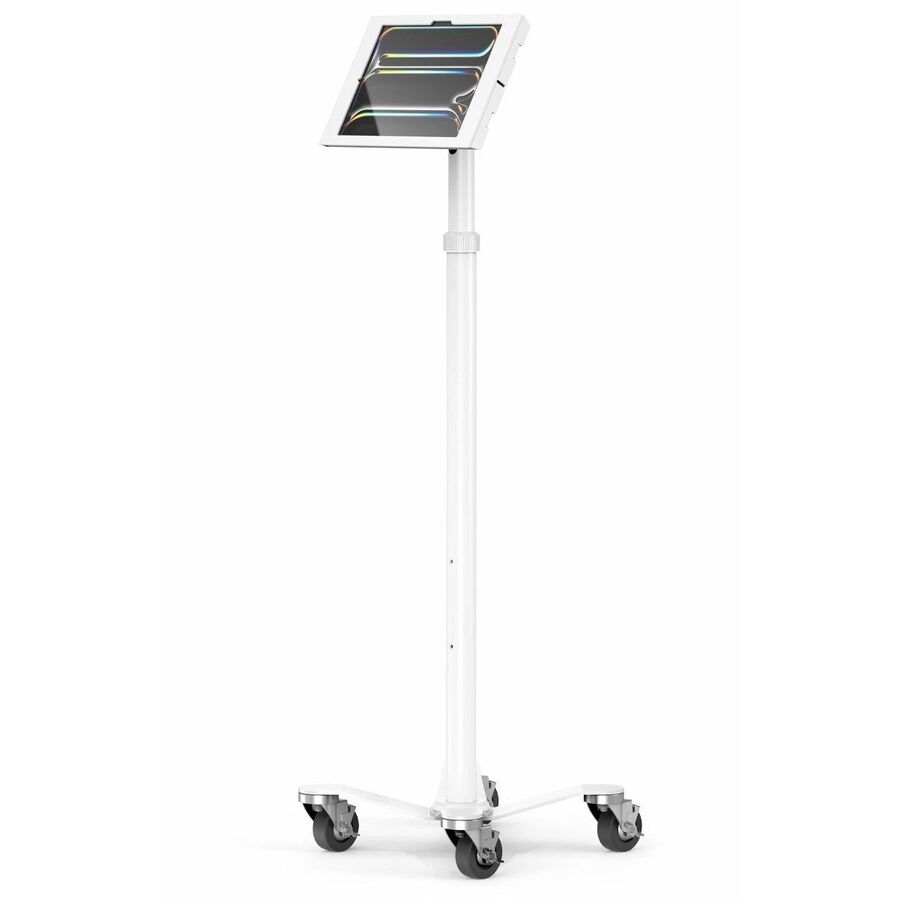 Compulocks iPad Pro M4 & M5 13" , Apex Enclosure Rolling Cart - Rise Freedom White