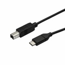 StarTech 1.6ft (50cm) USB-B to USB-C Cable, Data Cord, USB 2.0, USB-C Data Transfer Cable