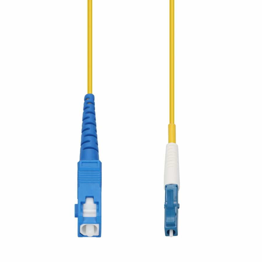 AddOn 2m SC to LC Yellow OS2 Simplex OFNR (Riser-Rated) SMF (Single Mode) Fiber Patch Cable, 9/125