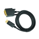 SIIG 10 ft DisplayPort to DVI Converter Cable (DP to DVI) - 10 ft DisplayPort/DVI A/V Cable for Notebook, Monitor, Video Device, HDTV - First End: 1 x 20-pin DisplayPort 1.1a Digital Audio/Video - Male - Second End: 1 x 25-pin DVI-D (Single-Link) Digital Video - Male - 2 Gbit/s - Supports up to 1920 x 1080 - Gold Plated Connector - Black - 1