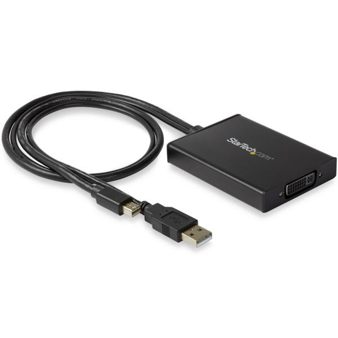 StarTech Mini DisplayPort to Dual-Link DVI Adapter - Dual-Link Connectivity - USB Powered - DVI Active Display Converter - Compatible with Windows & Mac