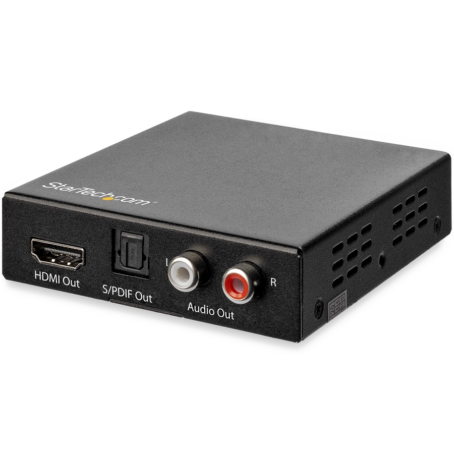 StarTech HDMI Audio Extractor with 40K 60Hz - HDMI Audio De-embedder - HDR - Toslink Optical Audio - Dual RCA Audio - HDMI 2.0