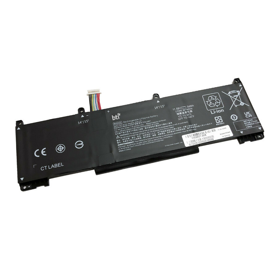 BTI RH03XL-BTI 11.4V 45WHR LI-ION BATTERY M01524-2C2, M02027-005, RH03XL, TPN-DB0B