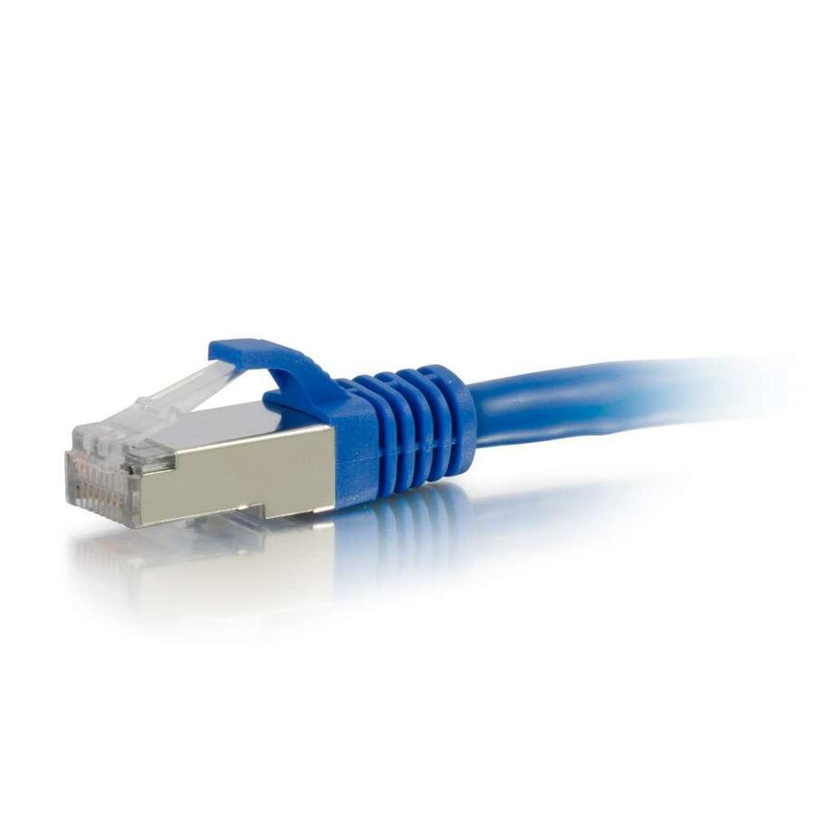 C2G 1ft Cat6 Ethernet Cable - Snagless Shielded (STP) - Blue