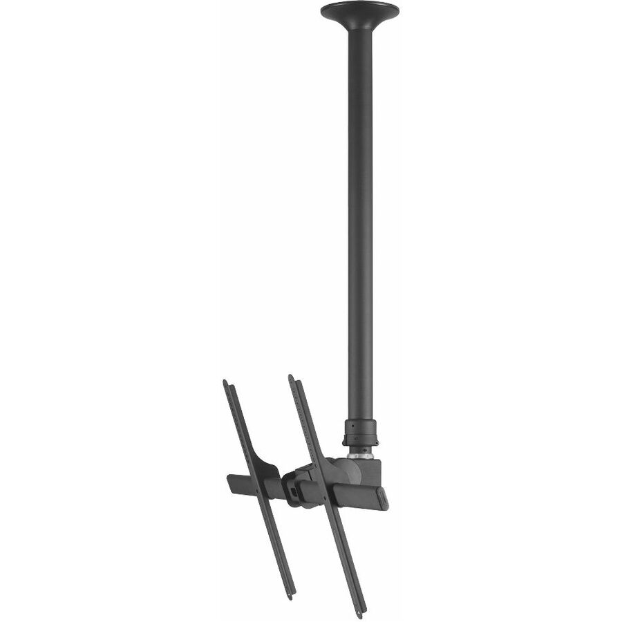 Atdec ceiling mount for large display, long pole - Loads up to 143lb - Black - Universal VESA up to 800x500